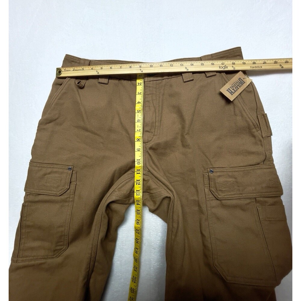 Duluth Fleece-Lined Fire Hose Relaxed Fit Cargo Pants Men’s Size 38x30 Canvas - Picture 4 of 13